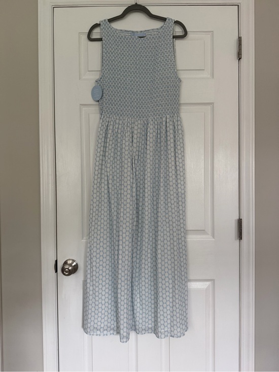 Hill House Dresses & Skirts - Hill House Pale Blue Patterned Smocked Maxi Dress
